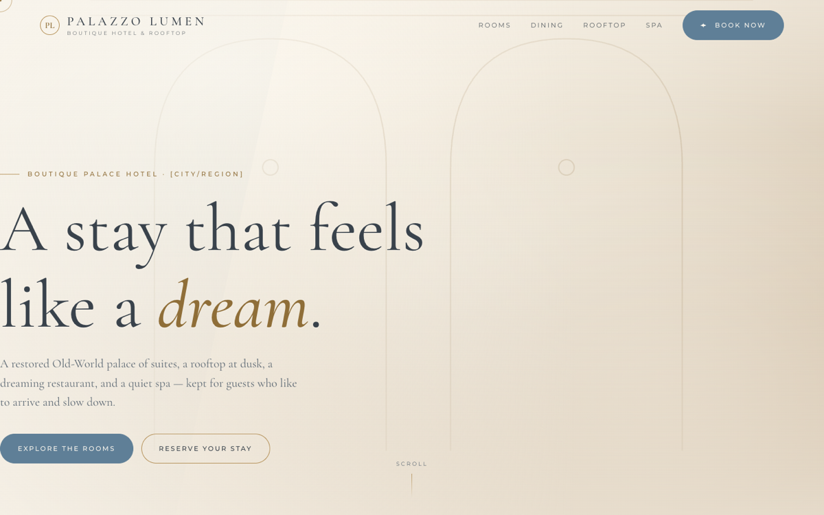 Florentine Palazzo website style screenshot