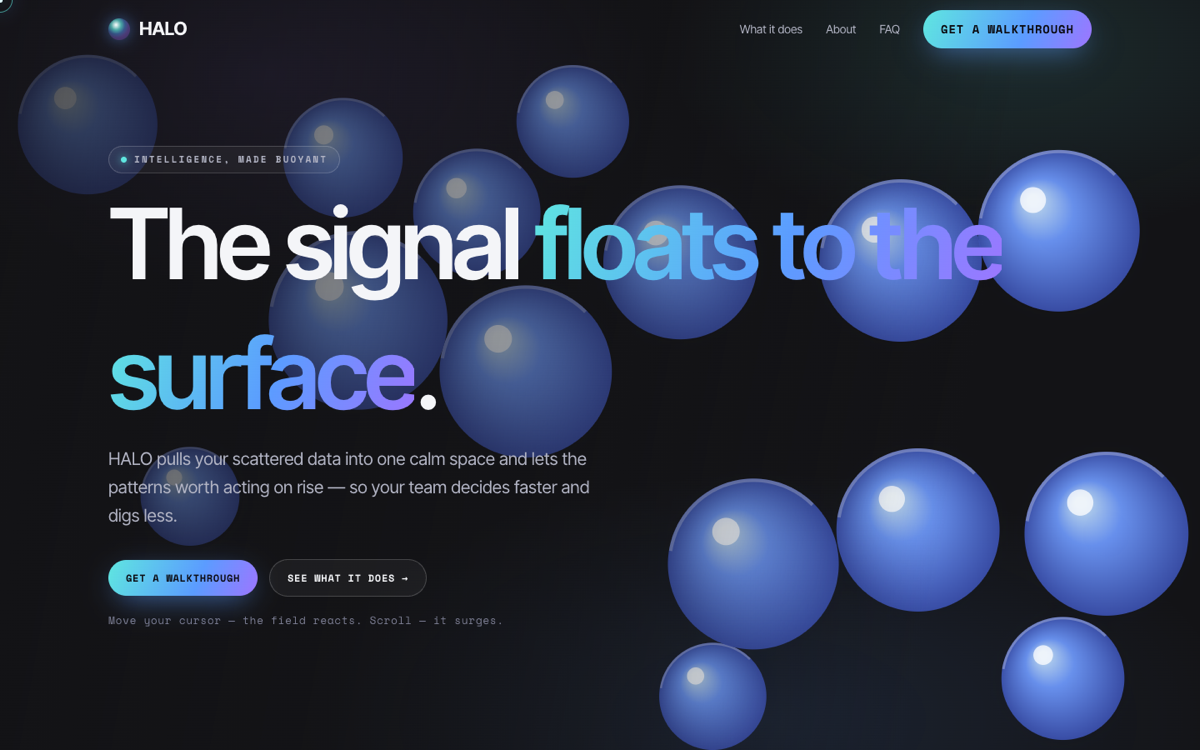 Physics Bubbles website style screenshot