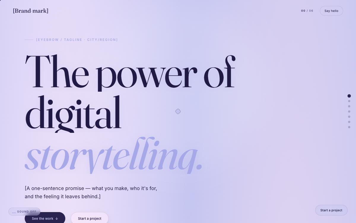 Storytelling Noomo website style screenshot